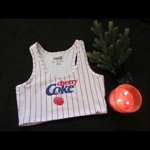 Forever 21 vintage cherry Coca-Cola crop top